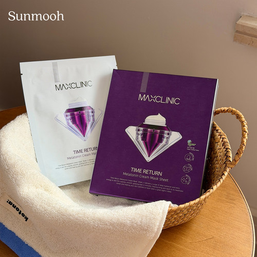 【品牌直发】韩国院线MAXCLINIC 睡前舒缓水光白钻面膜亮白急救