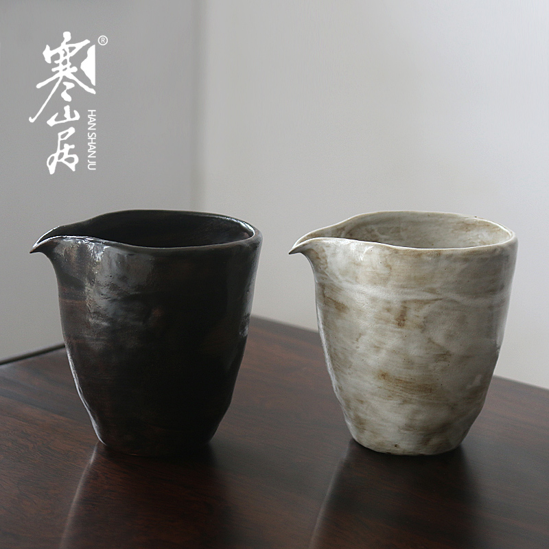 寒山居粗陶禅意茶海防烫分公道杯