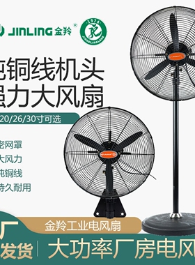 金羚牛角扇 20/26/30寸铝叶纯铜/FS-50C/65C/75C线工业电风扇FB