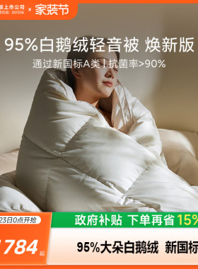 【25款新国标】8H冬被95白鹅绒抗菌羽绒被芯羽绒被子加厚保暖秋冬