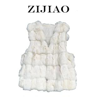 女装 1时尚 冬装 狐狸毛马甲 22111 CWPC 妮妮推荐