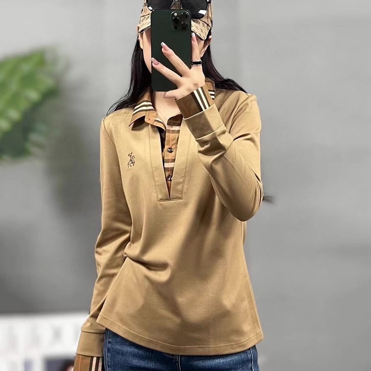 设计感小众拼接假两件T恤女2025英伦风春秋新款显瘦纯色打底上衣