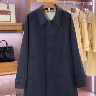 男装中长款卡姆登风衣春秋季新款2025年英伦风宽松休闲单排扣大衣