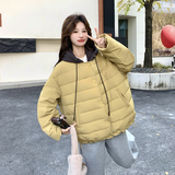 C221-F213-P360K538【已出货】黄色连帽休闲羽绒服，女装短外套，2C221