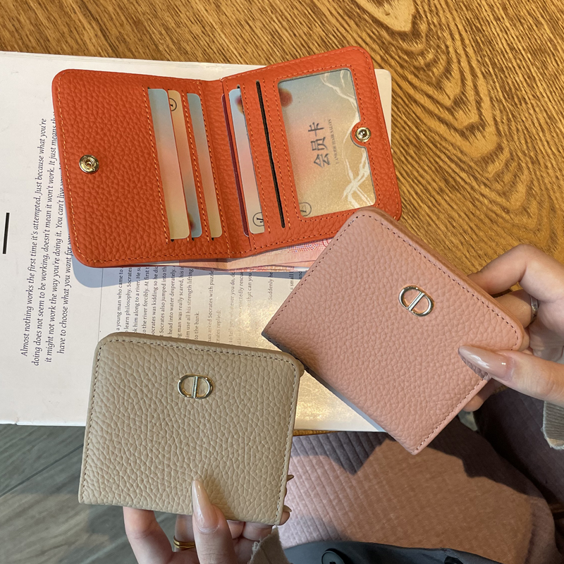 钱包女款轻薄小巧2025新款真皮女式小众设计卡包一体ins风皮夹子