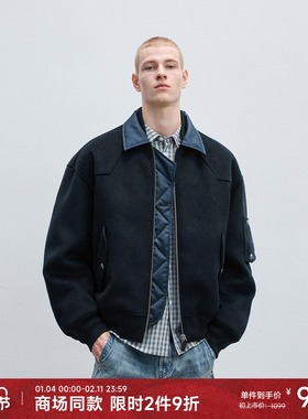 CHINISM丨双层领短款羽绒服冬季男士轻盈保暖外套/CXHB43D1017