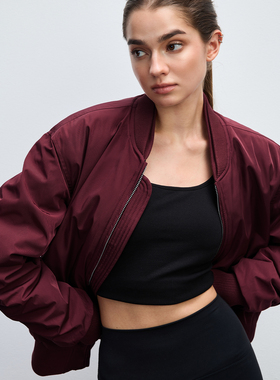 CHINISM丨双层领飞行夹克男秋冬新款美式复古加厚保暖棉衣外套