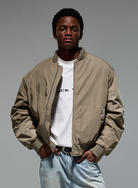 CHINISM丨飞行员夹克外套男冬装男生美式棉袄男士保暖加厚棉服