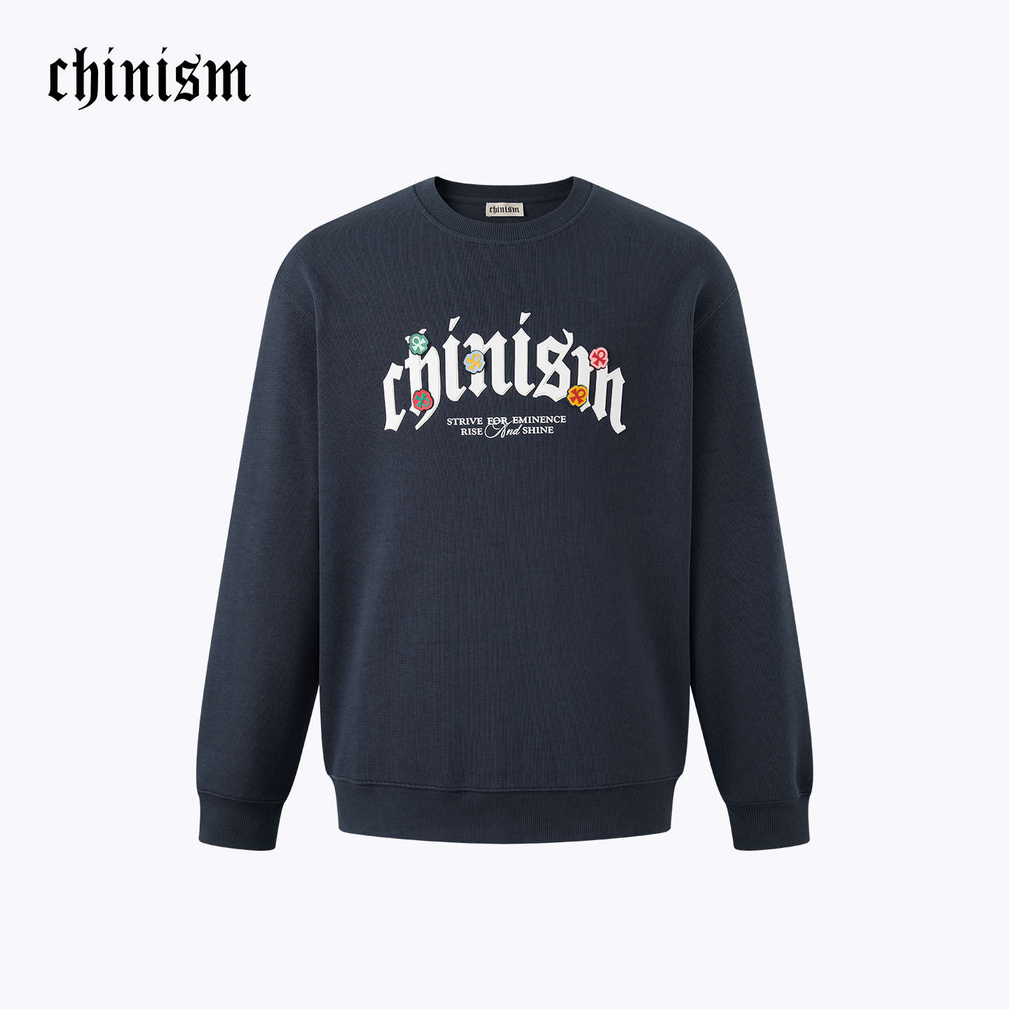 【商场同款】CHINISM赤尘 幸运之符针织圆领卫衣男秋冬通勤上衣