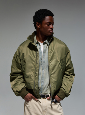 CHINISM丨MA1毛领飞行夹克棉服男冬季美式棉袄外套加厚保暖棉衣