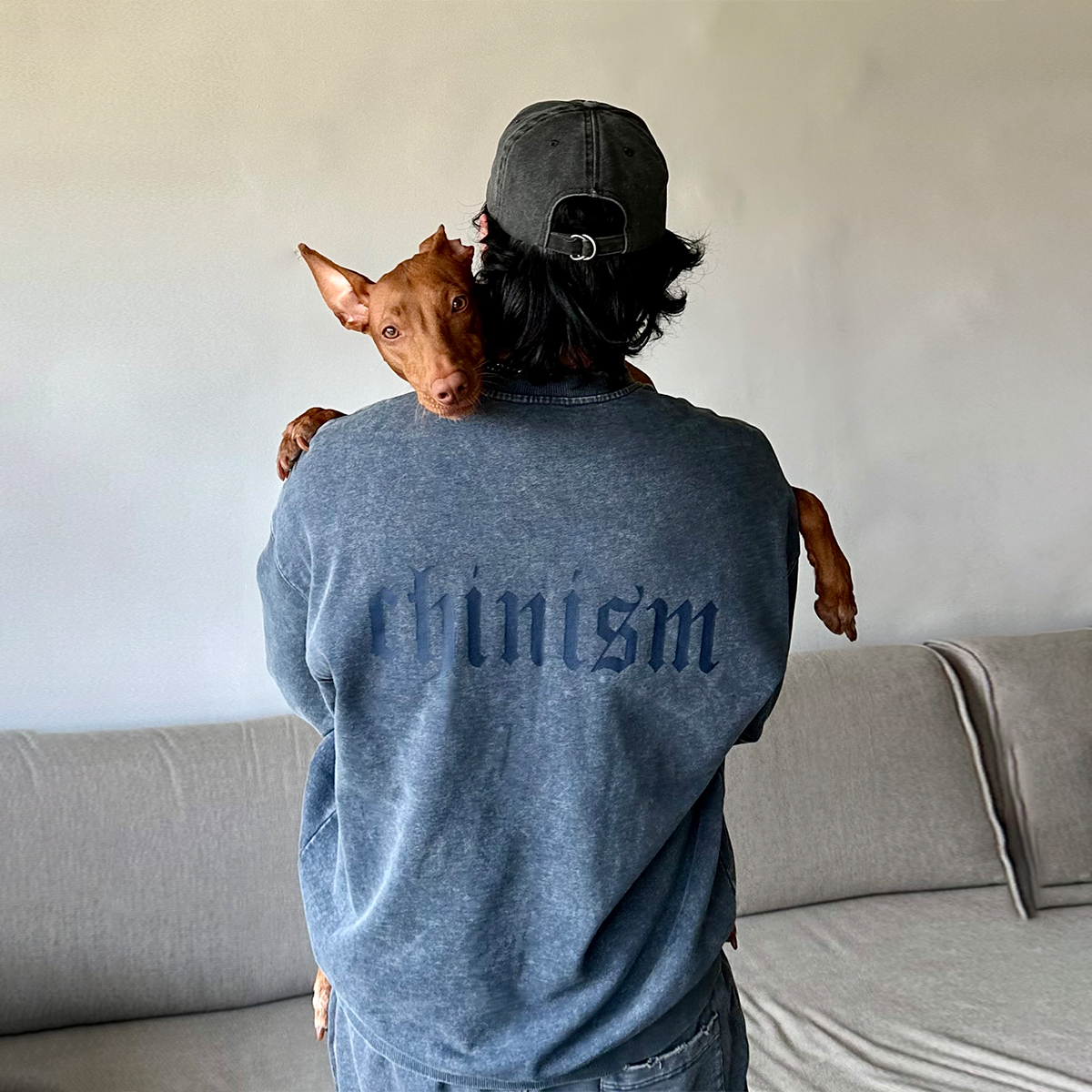 CHINISM赤尘水洗圆领卫衣男