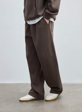 CHINISM丨空气层卫裤男冬季新款男生直筒休闲裤男士裤子宽松男裤