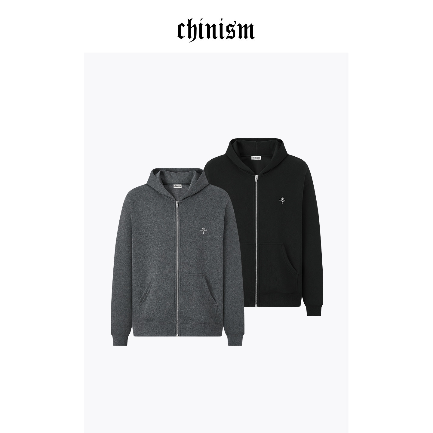 CHINISM丨针织空气层宽松落肩连帽开衫卫衣男秋季休闲拉链外套,男装,卫衣,淘宝优惠券,粉丝福利购,淘宝优惠卷