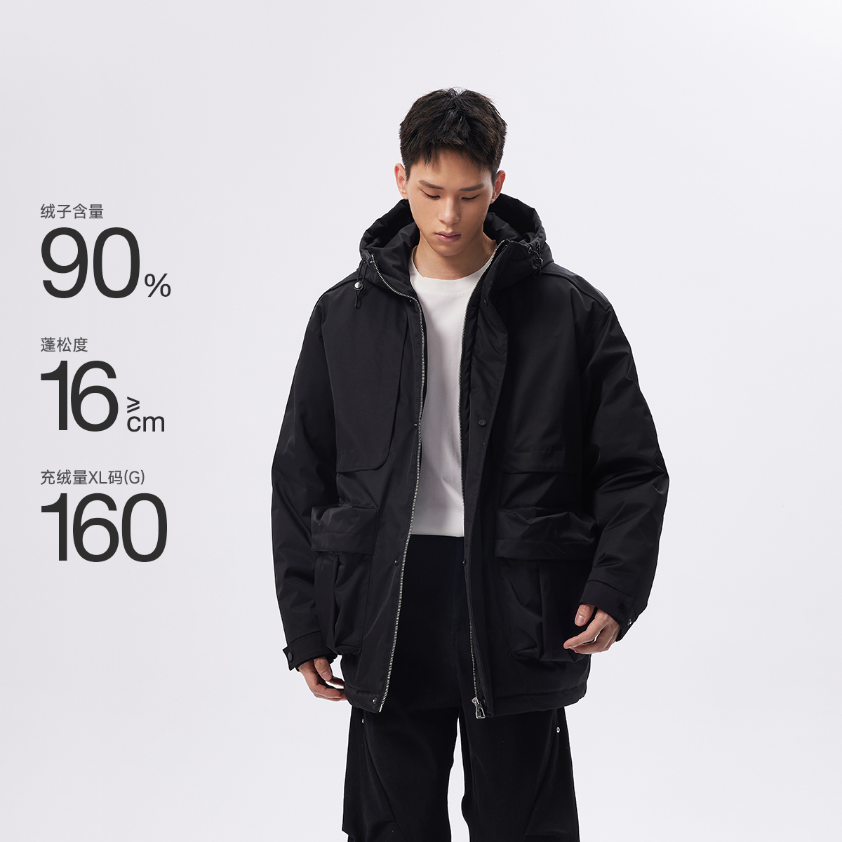 CHINISM赤尘工装羽绒服男