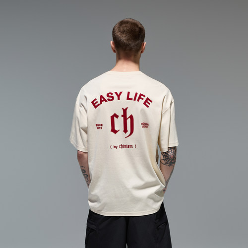 CHINISM赤尘印花短袖T恤男