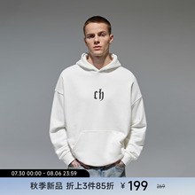 CHINISM赤尘 CH经典印花连帽卫衣男2025新款美式男士外套情侣帽衫