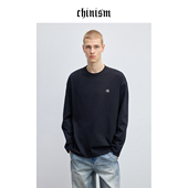 纯棉长袖 T恤男2026新款 男生圆领内搭打底衫 CHINISM 男士 白色上衣