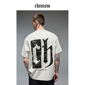 男半袖 T恤男潮牌宽松百搭纯棉夏季 背后大印花短袖 CHINISM