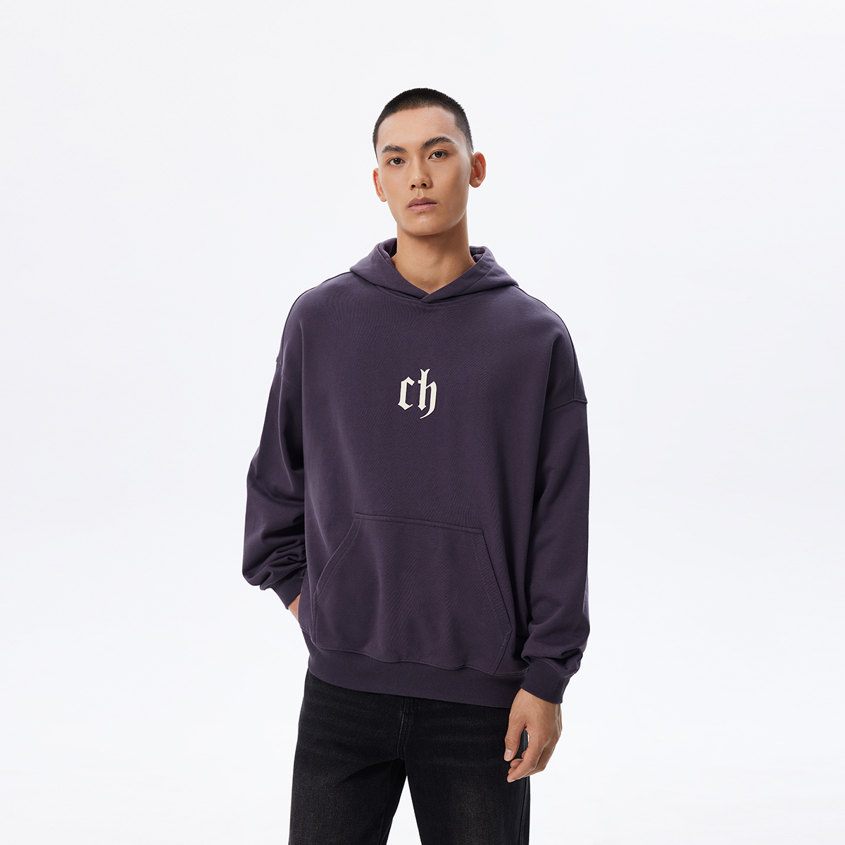 CHINISM赤尘字母连帽卫衣男