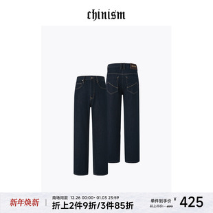百搭长裤 CHINISM 男秋季 水洗原色直筒牛仔裤 CXHB32N6009 经典