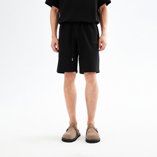 新款 男夏季 CXHB23M1066 刺绣logo纯色休闲直筒短裤 CHINISM