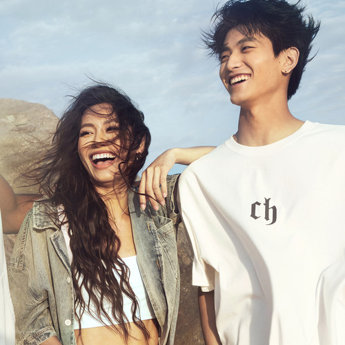 CHINISM赤尘CH字母印花短袖T恤