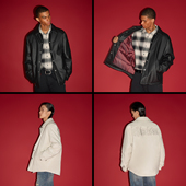 式 CHINISM 镂空刺绣衬衫 非遗系列 夹克男鹅绒羽绒服外套 满江红