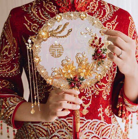 中式团扇秀禾服新娘结婚礼出嫁手工喜扇diy材料包饰 古风成品扇子,家居饰品,工艺扇/团扇/喜扇/折扇,淘宝优惠券,粉丝福利购,淘宝优惠卷