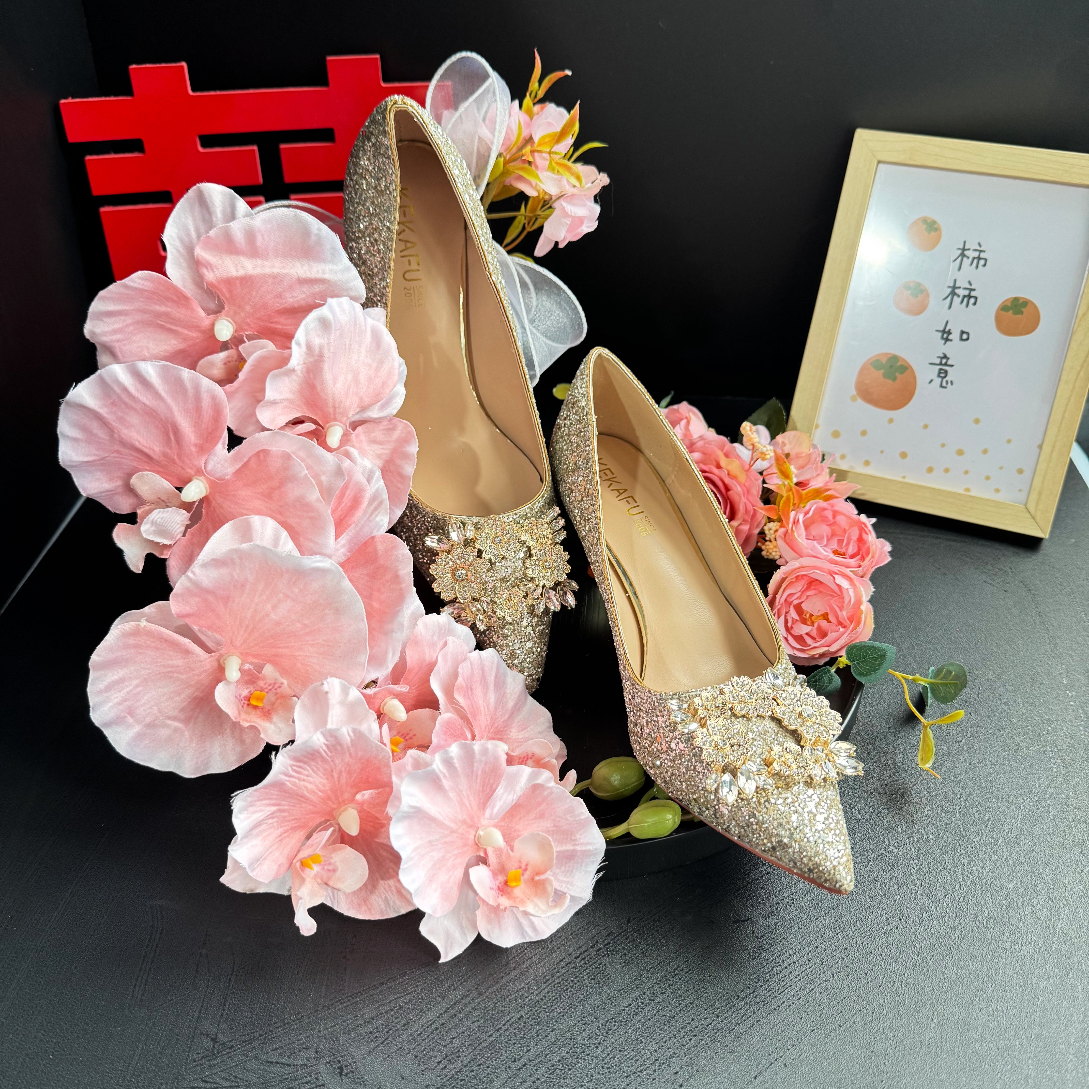 小红书同款婚礼仿真花装饰