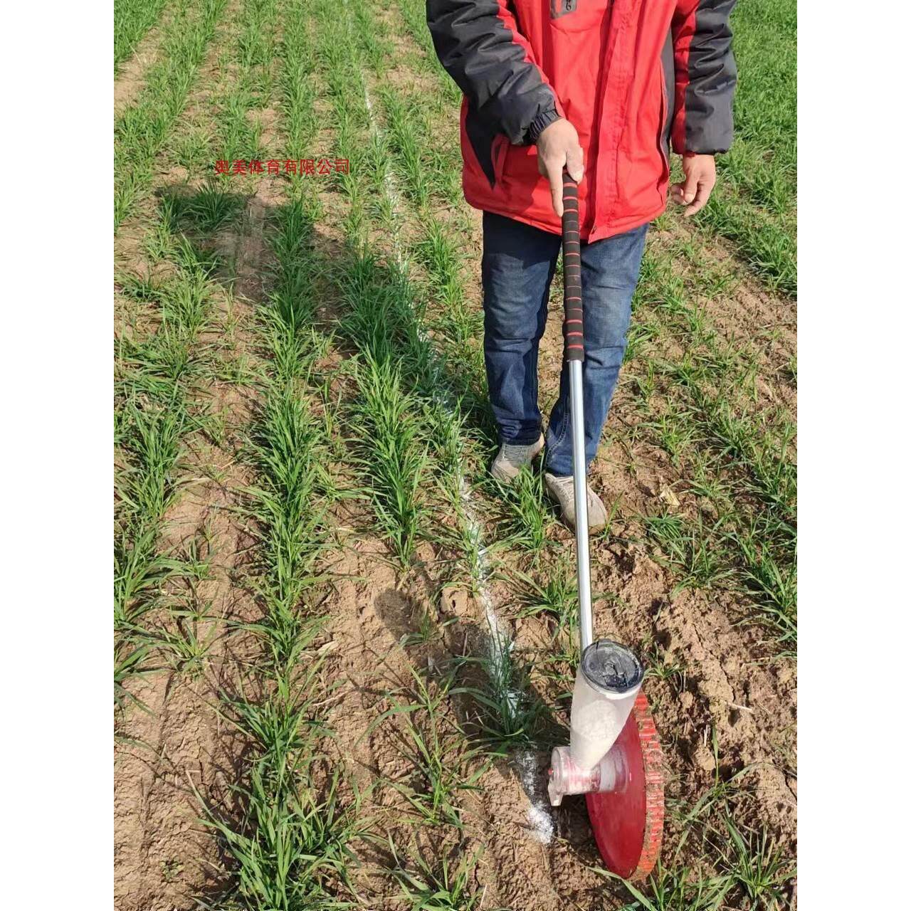 工地施工放线撒灰神器农田地石灰画线车学校操场基建道路划线工具