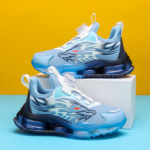 ABC XZPQ儿童鞋子男童运动鞋皮面防水男孩跑步鞋中大童秋冬季新款