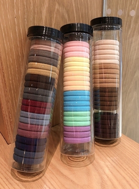 无接缝高弹力头绳皮筋成人扎头发加粗发绳女绑发韩国简约发圈饰品