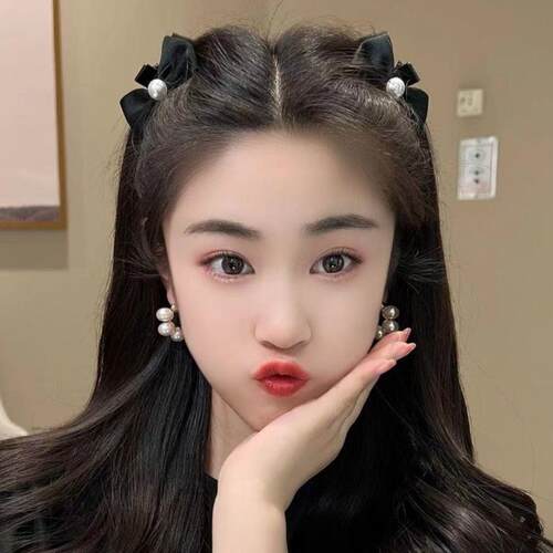 2025新款蝴蝶结甜美公主头小抓夹