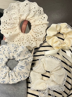 韩系甜美蝴蝶结大肠发圈2025新款头绳少女心气质发绳半扎马尾发饰