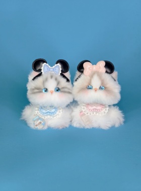 【CP宝宝】原创设计银点摆件成品猫咪玩具车挂件包挂