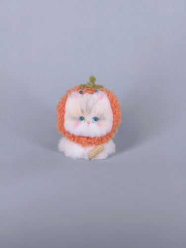 【好柿花生】原创头套蓝金渐层汽车摆件成品玩具车挂礼物柿子挂件