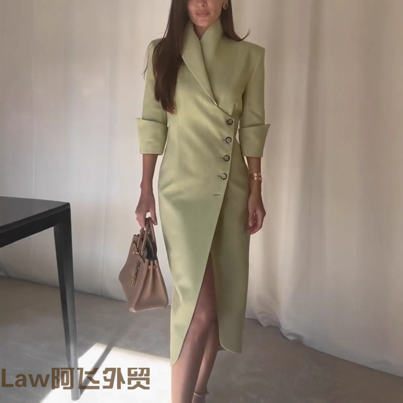 Lace-cutsexysatinprintdress中