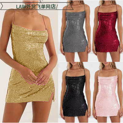 SexysequincamisoledeepV-topbal