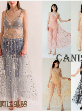 Flattering sexy floral print strapless dress街头吊带网纱比基