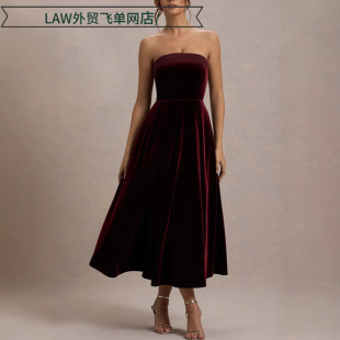 split back sexy party 性感 Sleeveless dress独立站无袖 sequin