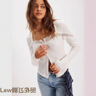 Lacesexywomen'slong-sleevedshi