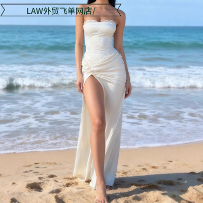 SexysatindeepV-neckpartydress