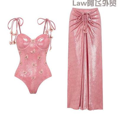 Printedone-pieceswimsuitsetlon