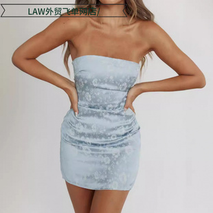 slim dress无袖 fit lace 套头连衣裙收腰缎面花 sleeveless Sexy