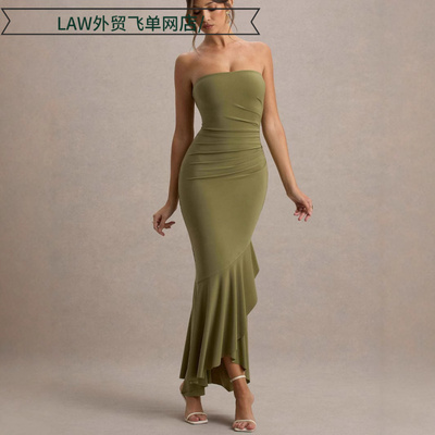 SexysatindeepV-neckpartydress