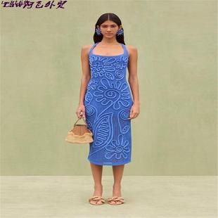 out sexy 性感无袖 fit 针织 dress夏季 hollow mini Slim vacation