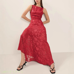 Satin slim fit party mini printed suspender dress2025蕾丝露