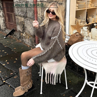 split back sexy party 毛衣圆领辑 Sleeveless dress女式 sequin