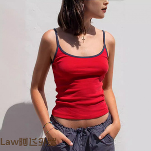 women long sleeved Lace shirt纯色撞色吊带恤打底衫 sexy