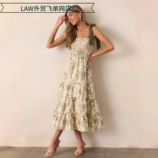 slim dress性感法式 fit lace 吊带连衣裙碎花温 sleeveless Sexy